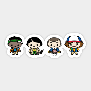 Chibi Stranger Things Kids Sticker